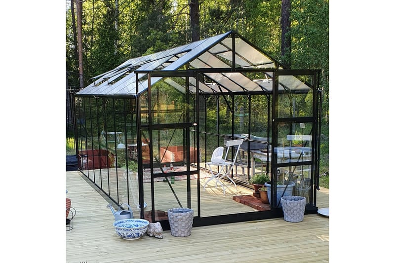 Marvell Växthus 12,7m² - Antracit - Trädgård & spabad - Trädgårdsskötsel - Växthus