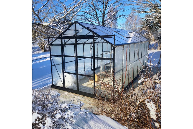 Marvell Växthus 12,7m² - Antracit - Trädgård & spabad - Trädgårdsskötsel - Växthus