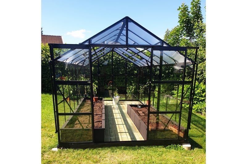 Marvell Växthus 12,7m² - Antracit - Trädgård & spabad - Trädgårdsskötsel - Växthus