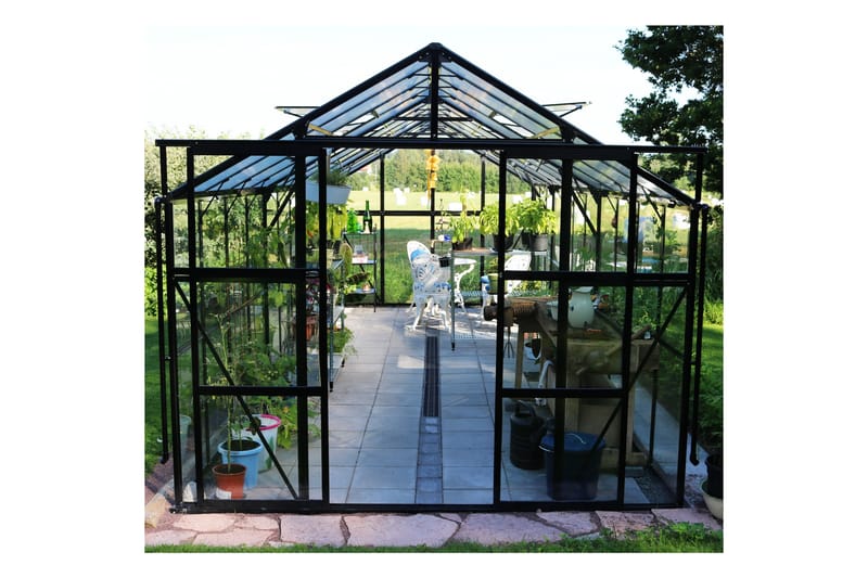 Marvell Växthus 17,5m² - Antracit - Trädgård & spabad - Trädgårdsskötsel - Växthus