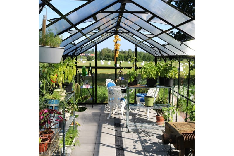 Marvell Växthus 17,5m² - Antracit - Trädgård & spabad - Trädgårdsskötsel - Växthus