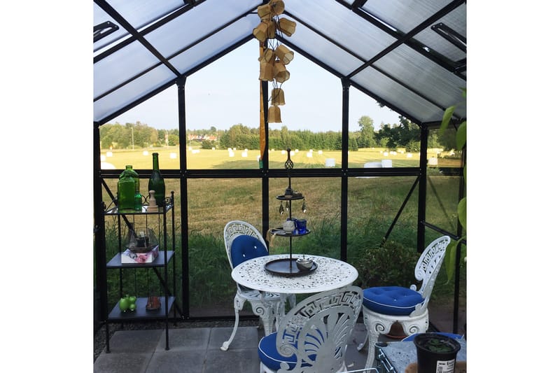 Marvell Växthus 17,5m² - Antracit - Trädgård & spabad - Trädgårdsskötsel - Växthus