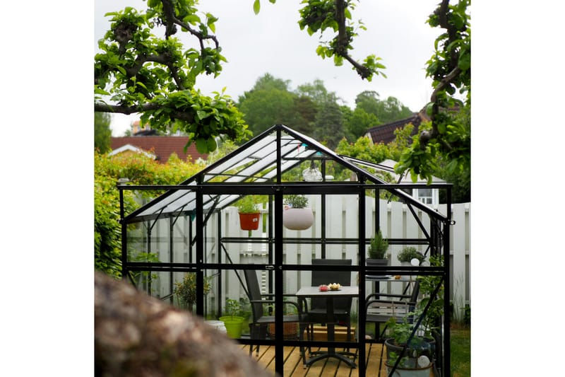 Marvell Växthus 6,4m² - Antracit - Trädgård & spabad - Trädgårdsskötsel - Växthus