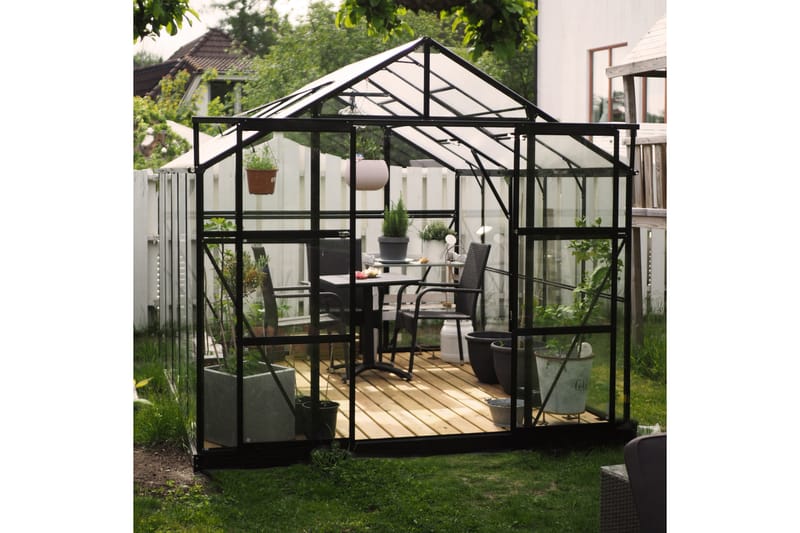 Marvell Växthus 8,0m² - Antracit - Trädgård & spabad - Trädgårdsskötsel - Växthus