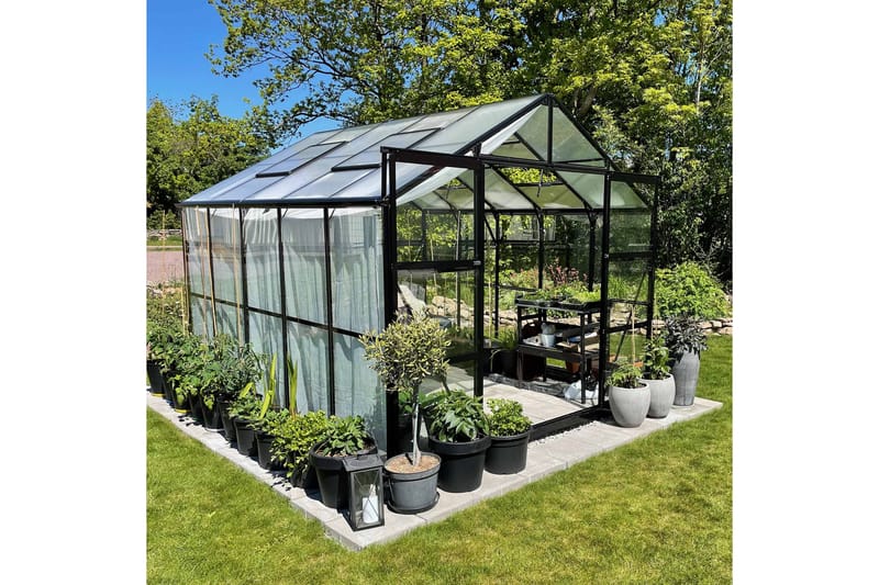 Marvell Växthus 8,0m² - Antracit - Trädgård & spabad - Trädgårdsskötsel - Växthus