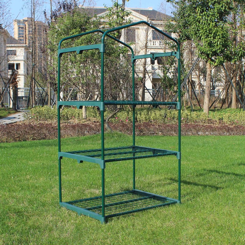 Miniväxthus 0,3m² | Stålram med plastöverdrag - Trädgård & spabad - Trädgårdsskötsel - Växthus - Litet växthus