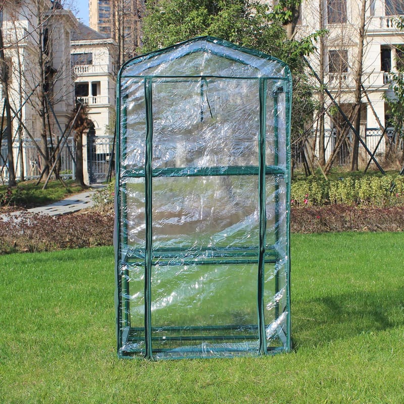 Miniväxthus 0,3m² | Stålram med plastöverdrag - Trädgård & spabad - Trädgårdsskötsel - Växthus - Litet växthus