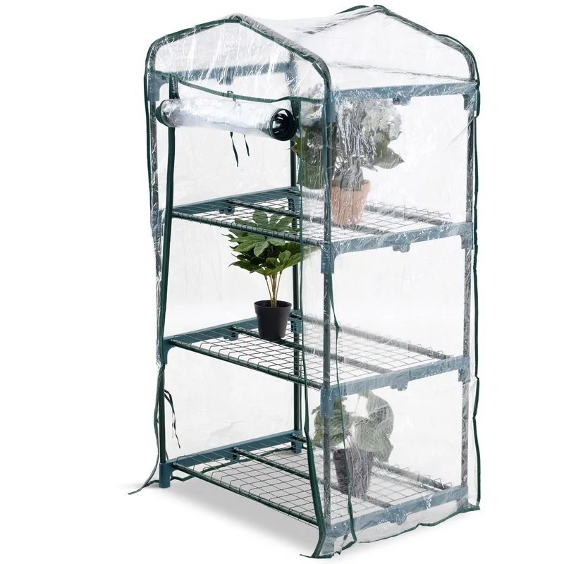 Miniväxthus 0,3m² | Stålram med plastöverdrag, undefined