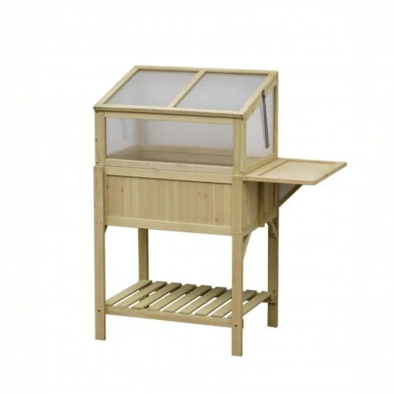 Miniväxthus 102×50×120 cm | För balkong & trädgård | Trä - Trädgård & spabad - Trädgårdsskötsel - Växthus - Litet växthus
