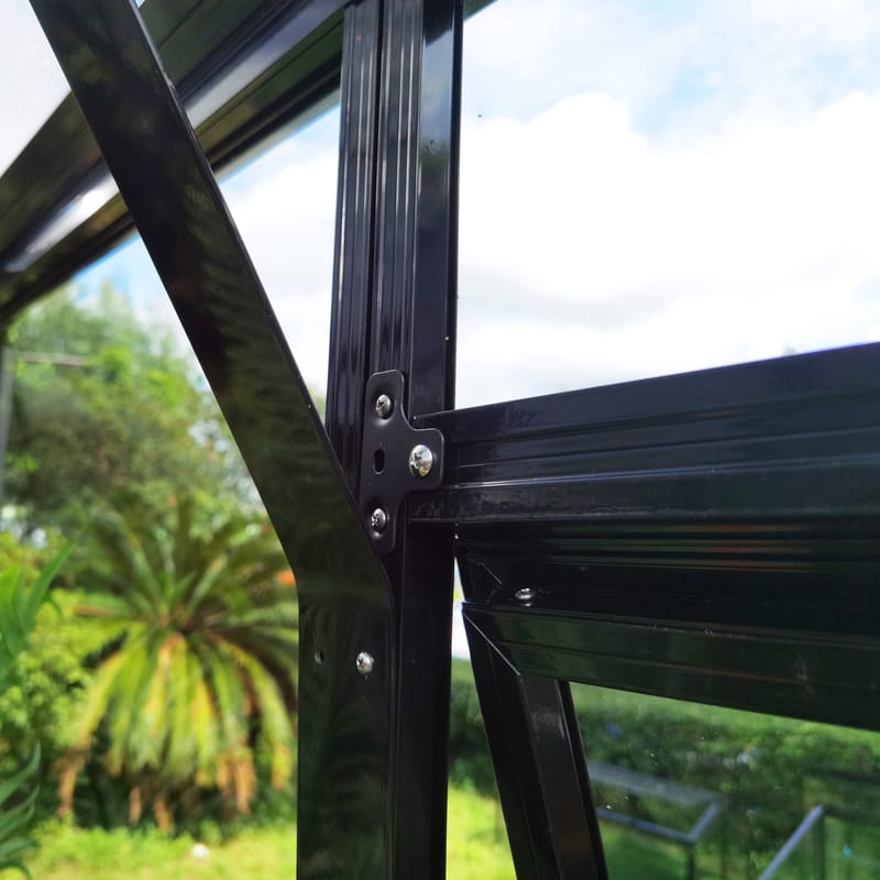 Orangeri och lusthus 12,6m² | Sexkantigt växthus | 4mm säkerhetsglas - Trädgård & spabad - Trädgårdsskötsel - Växthus