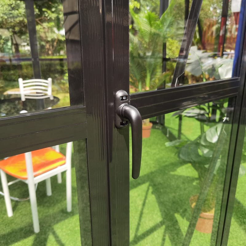 Orangeri och lusthus 12,6m² | Sexkantigt växthus | 4mm säkerhetsglas - Trädgård & spabad - Trädgårdsskötsel - Växthus