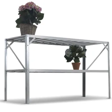 Växthusbord 126x50x75 cm - Trädgård & spabad - Trädgårdsskötsel - Odling - Planteringskärl & blomkruka - Odlingsbänk