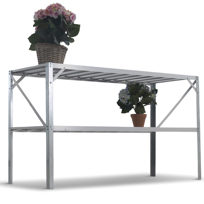 Växthusbord 126x50x75 cm - Trädgård & spabad - Trädgårdsskötsel - Växthus - Planteringsbord