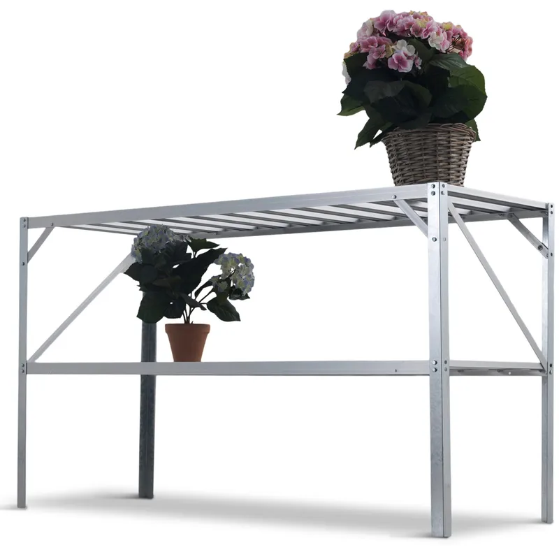 Växthusbord 126x50x75 cm - Trädgård & spabad - Trädgårdsskötsel - Växthus - Planteringsbord