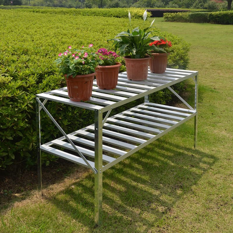 Växthusbord 126x50x75 cm - Trädgård & spabad - Trädgårdsskötsel - Växthus - Planteringsbord