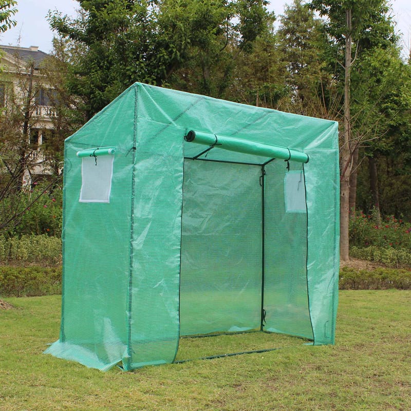 Plastväxthus 1,54m² | Stålram med PE-plastöverdrag - Trädgård & spabad - Trädgårdsskötsel - Växthus - Litet växthus