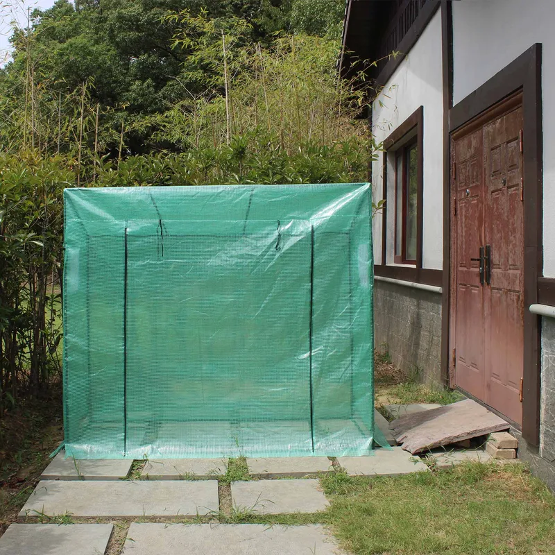 Plastväxthus 1,54m² | Stålram med PE-plastöverdrag - Trädgård & spabad - Trädgårdsskötsel - Växthus - Litet växthus