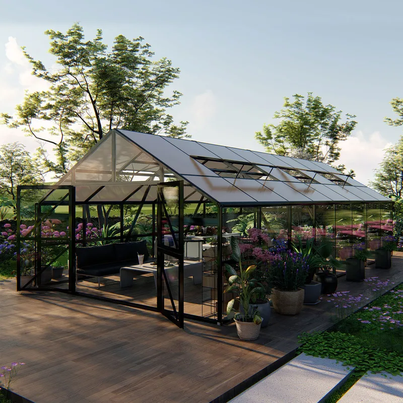 Sektion till Premium glasväxthus Metalcraft, undefined