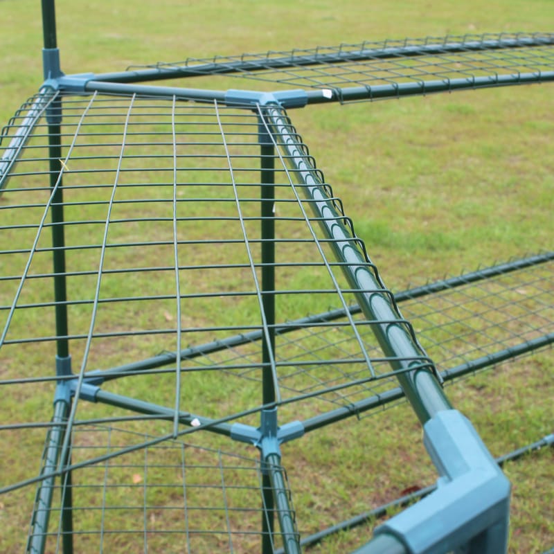 Sexkantigt plastväxthus 3,8m² | Stålram | Transparent PE-plastöverdrag - Trädgård & spabad - Trädgårdsskötsel - Växthus