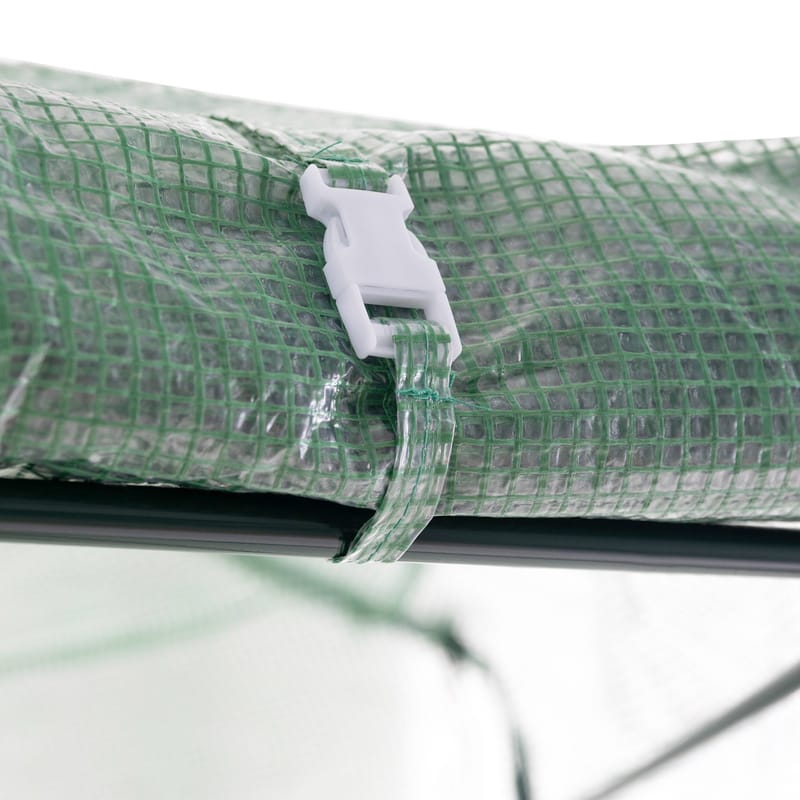 Sexkantigt plastväxthus 3,8m² | Stålram med PE-plastöverdrag - Trädgård & spabad - Trädgårdsskötsel - Växthus