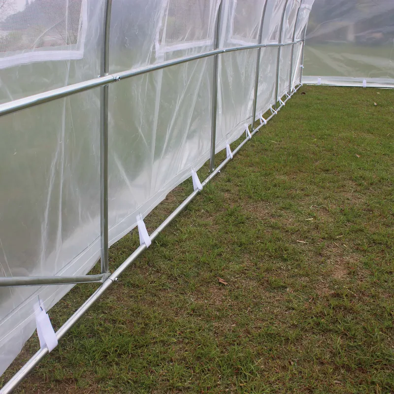 Tunnelväxthus 18m² | Stålram med transparent PE-plastöverdrag - Trädgård & spabad - Trädgårdsskötsel - Växthus