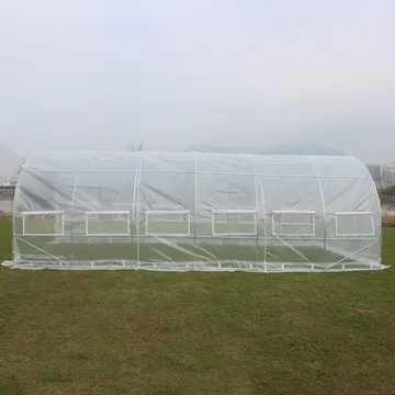 Tunnelväxthus 18m² | Stålram med transparent PE-plastöverdrag - Trädgård & spabad - Trädgårdsskötsel - Växthus