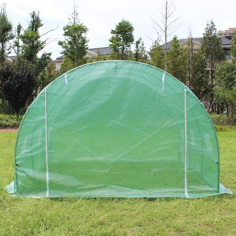 Tunnelväxthus 9m² | Stålram med PE-plastöverdrag - Trädgård & spabad - Trädgårdsskötsel - Växthus