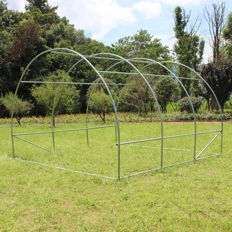 Tunnelväxthus 9m² | Stålram med PE-plastöverdrag - Trädgård & spabad - Trädgårdsskötsel - Växthus