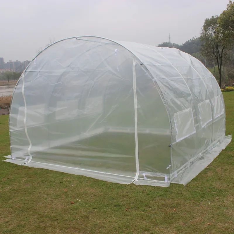Tunnelväxthus 9m² | Stålram med PE-plastöverdrag - Trädgård & spabad - Trädgårdsskötsel - Växthus