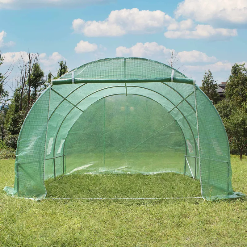 Tunnelväxthus 9m² | Stålram med PE-plastöverdrag, undefined