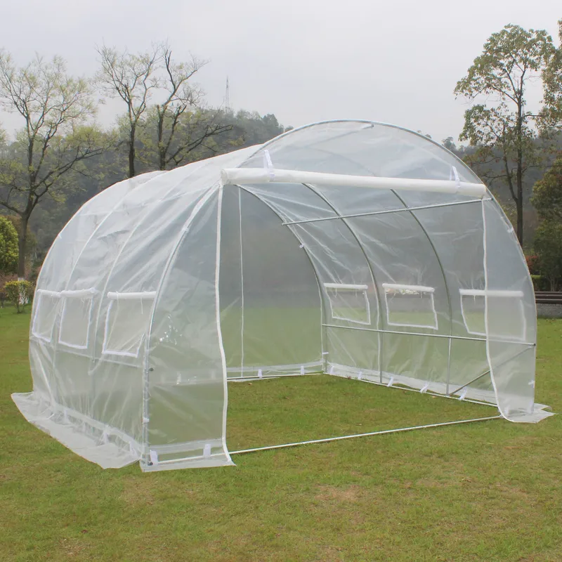 Tunnelväxthus 9m² | Stålram med PE-plastöverdrag, undefined