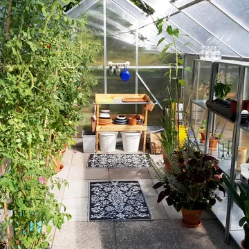 Växthus 12,4m² | Extra hög odlingshöjd | 6mm kanalplast - Trädgård & spabad - Trädgårdsskötsel - Växthus