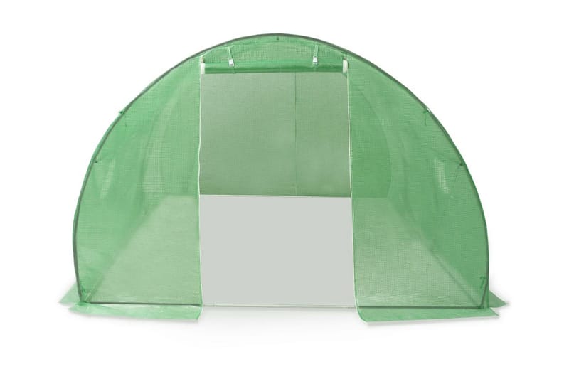 Växthus 13,5m² 450x300x200 cm - Grön - Trädgård & spabad - Trädgårdsskötsel - Växthus