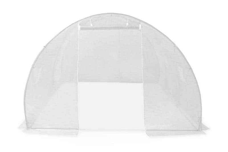 Växthus 13,5m² 450x300x200 cm - Vit - Trädgård & spabad - Trädgårdsskötsel - Växthus