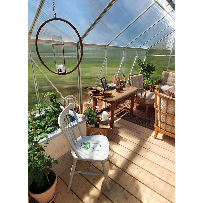 Växthus 18m² | Utökad odlingshöjd | Premium | 6mm kanalplast - Trädgård & spabad - Trädgårdsskötsel - Växthus