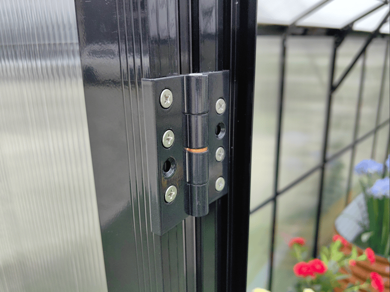 Växthus 18m² Premium | Extra hög odlingshöjd | 6mm kanalplast | Svart - Trädgård & spabad - Trädgårdsskötsel - Växthus