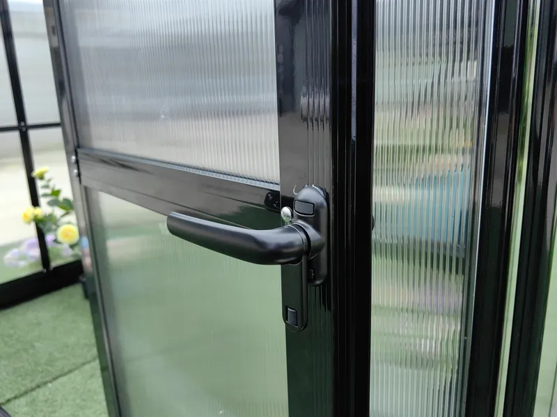 Växthus 18m² Premium | Extra hög odlingshöjd | 6mm kanalplast | Svart - Trädgård & spabad - Trädgårdsskötsel - Växthus