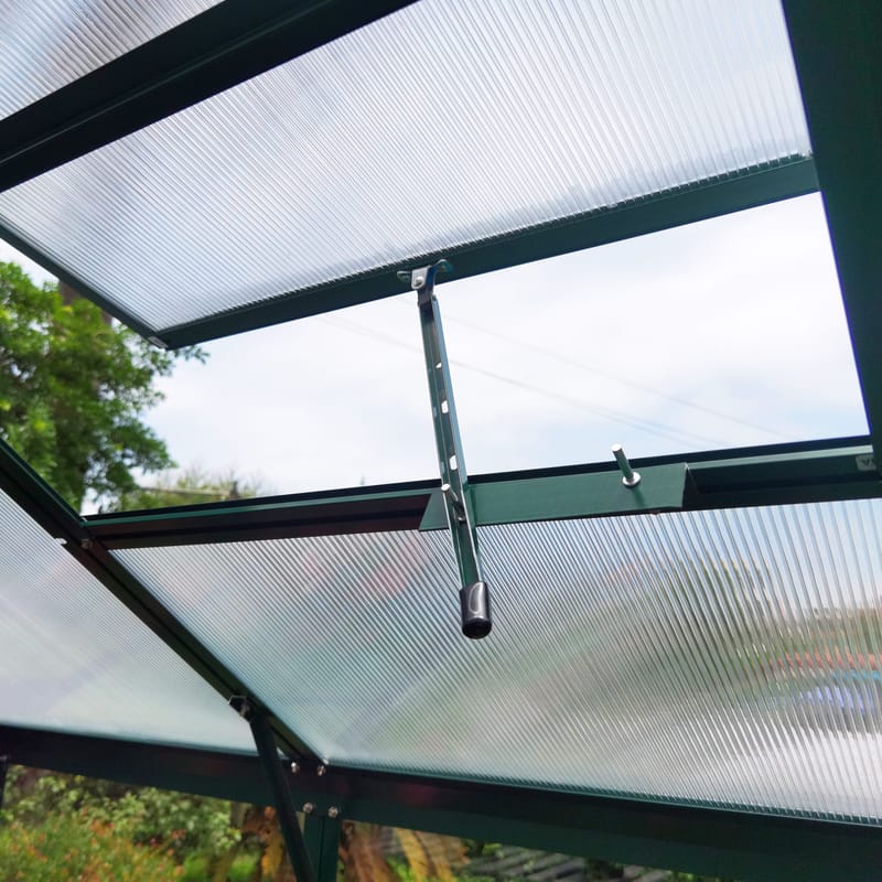 Växthus 3,3m² | 4mm säkerhetsglas | 5 års stormgaranti | Grön - Trädgård & spabad - Trädgårdsskötsel - Växthus