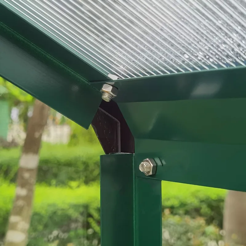 Växthus 3,3m² | 4mm säkerhetsglas | 5 års stormgaranti | Grön - Trädgård & spabad - Trädgårdsskötsel - Växthus