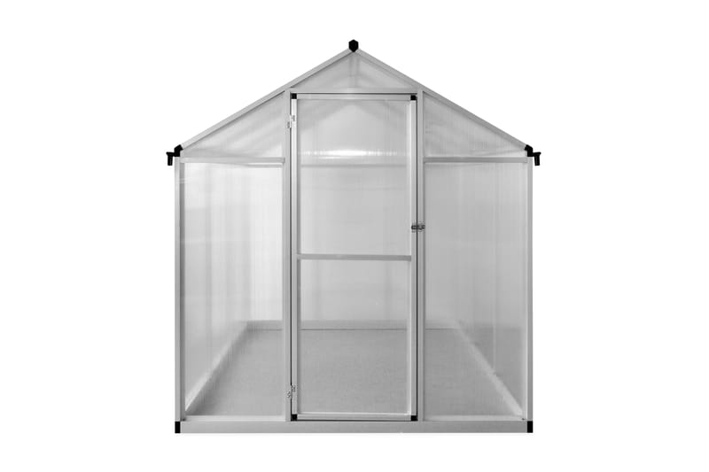 Växthus 3,46 m² förstärkt aluminium - Transparent - Växthus - Fristående växthus