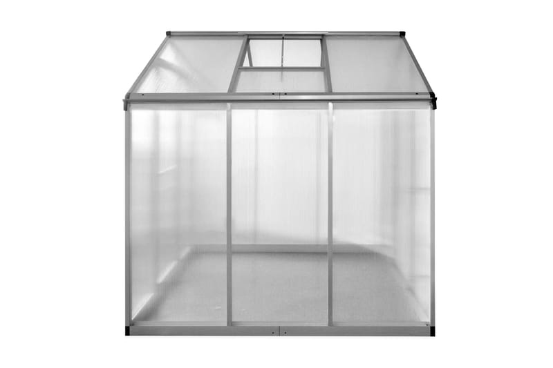 Växthus 3,46 m² förstärkt aluminium - Transparent - Växthus - Fristående växthus