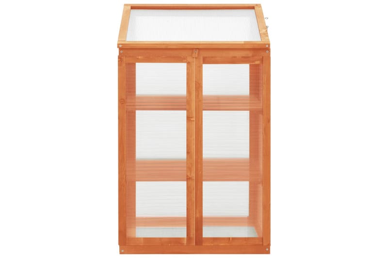 Växthus 60x45x100 cm granträ - Brun - Trädgård & spabad - Trädgårdsskötsel - Växthus