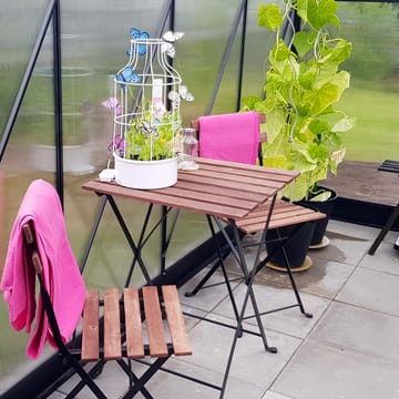 Växthus 8,9m² | 6mm kanalplast | Hög odlingshöjd | Svart - Trädgård & spabad - Trädgårdsskötsel - Växthus