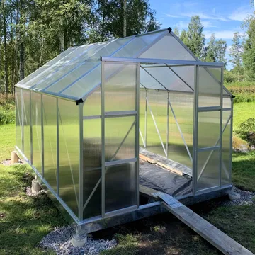 Växthus 8,9m² | Extra hög odlingshöjd | 6 mm kanalplast - Trädgård & spabad - Trädgårdsskötsel - Växthus