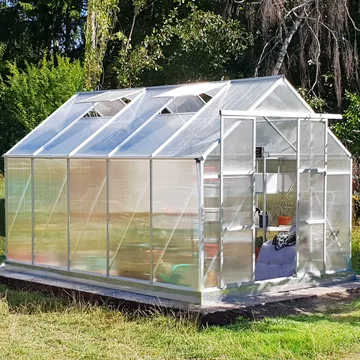 Växthus 8,9m² | Extra hög odlingshöjd | 6 mm kanalplast - Trädgård & spabad - Trädgårdsskötsel - Växthus