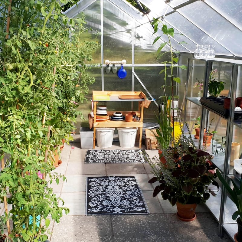 Växthus 8,9m² | Extra hög odlingshöjd | 6 mm kanalplast - Trädgård & spabad - Trädgårdsskötsel - Växthus