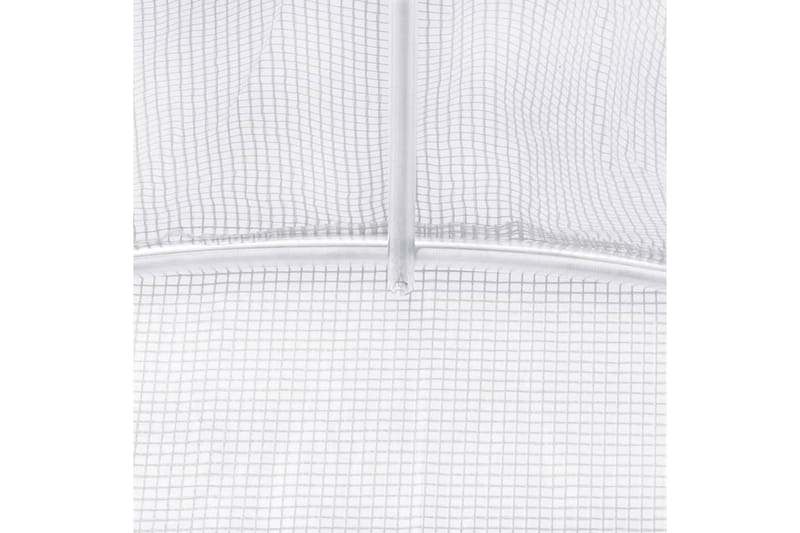 Växthus 9m² 300x300x200 cm - Vit - Trädgård & spabad - Trädgårdsskötsel - Växthus