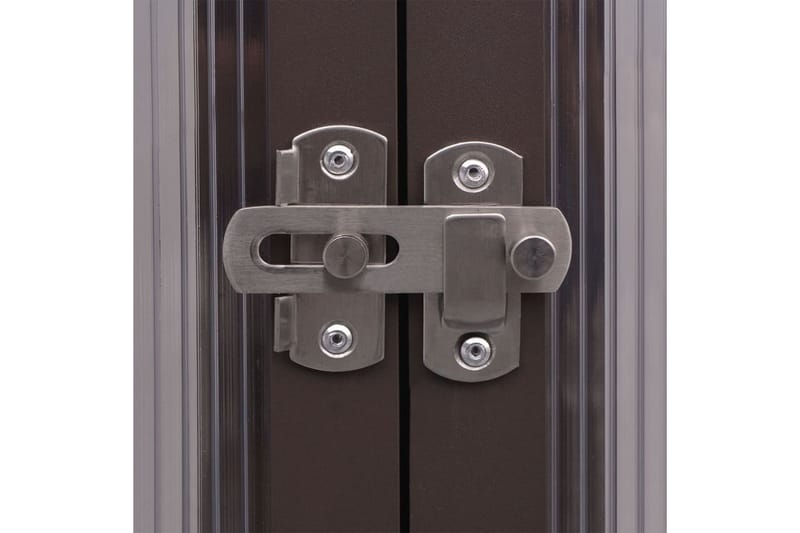 Växthus aluminium 240x211x232 cm - Brun - Trädgård & spabad - Trädgårdsskötsel - Växthus