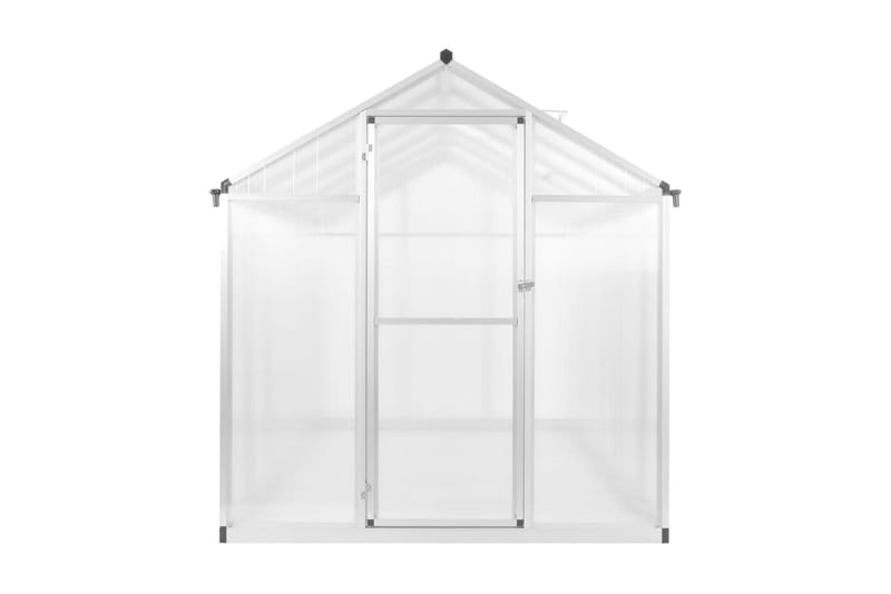 Växthus aluminium 302x190x195 cm 11,19 m³ - Transparent - Trädgård & spabad - Trädgårdsskötsel - Växthus