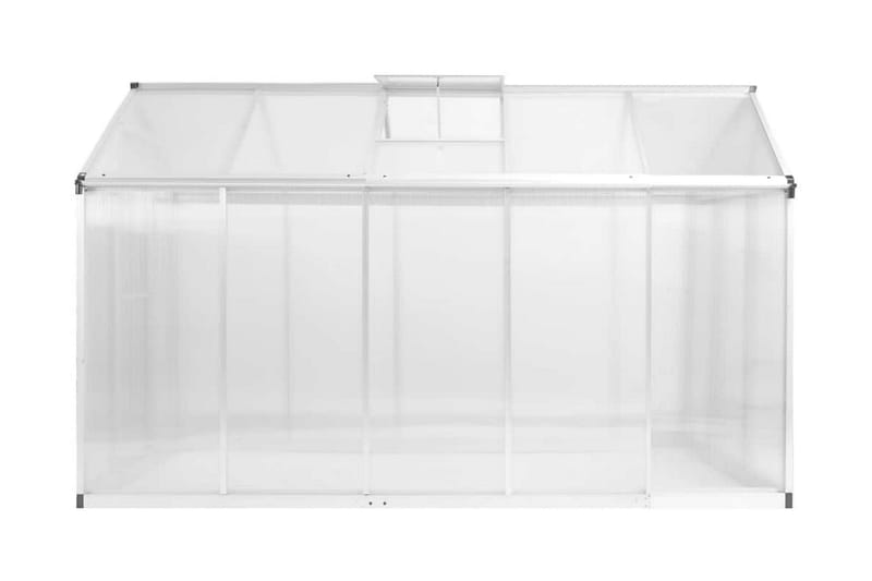 Växthus aluminium 302x190x195 cm 11,19 m³ - Transparent - Trädgård & spabad - Trädgårdsskötsel - Växthus